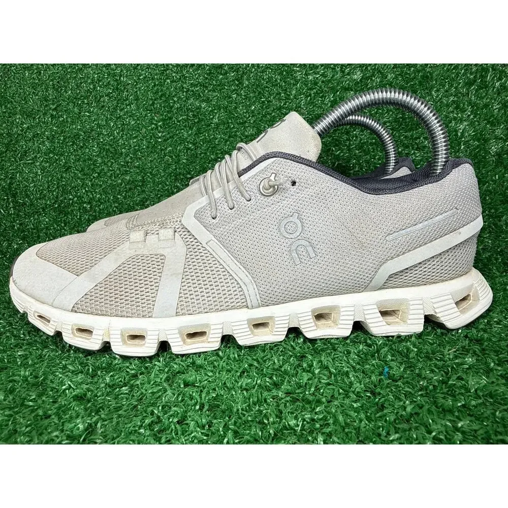 On Cloud 5 M Sz 7 W Sz 8.5 Glacier White Athletic Running Shoes Sneakers Comfort